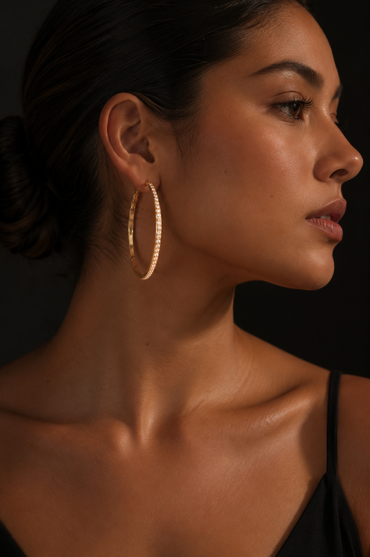 Clou Pave Hoops