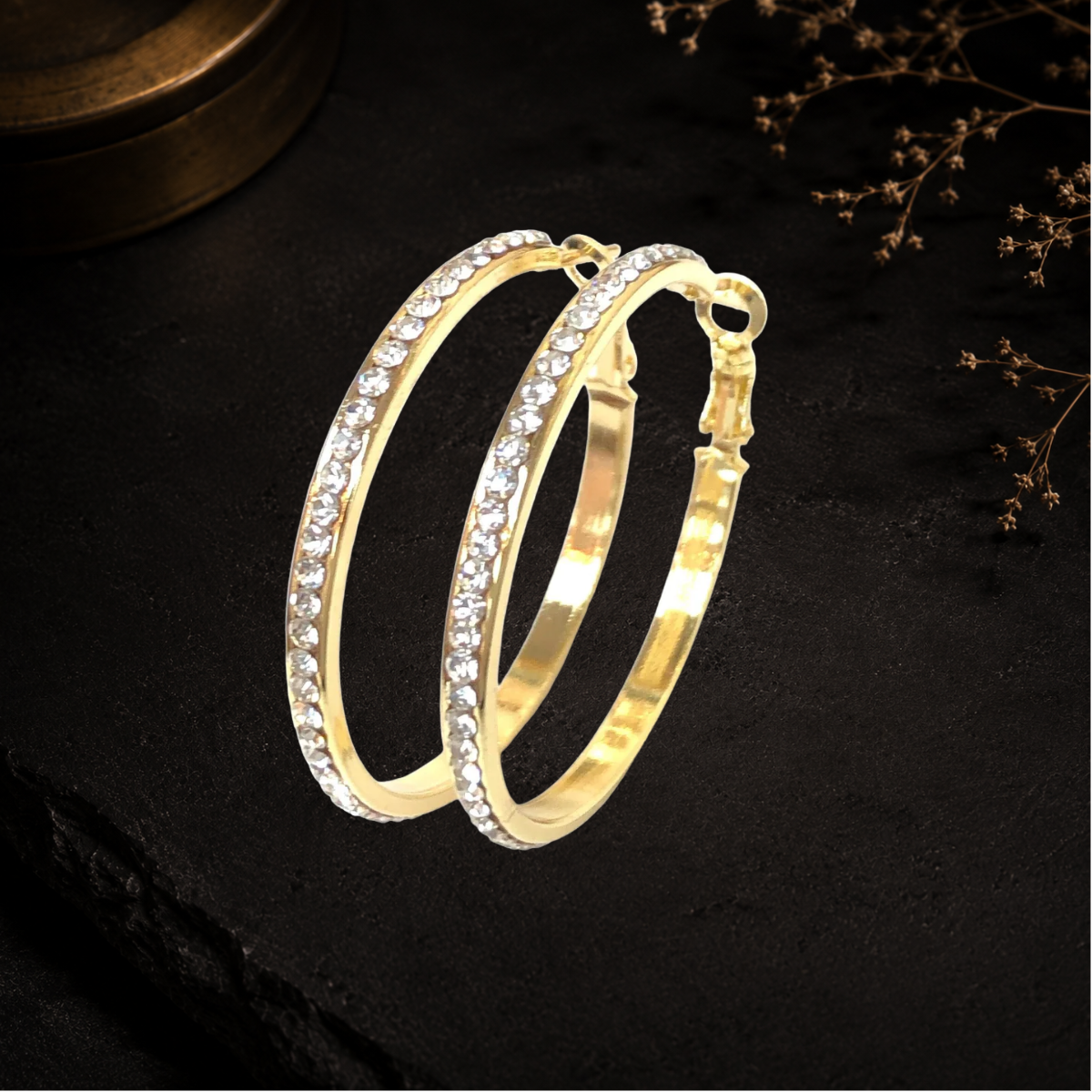 Clou Pave Hoops