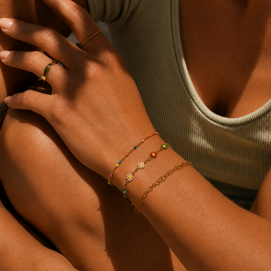 Maddie Bead Rainbow Bracelet