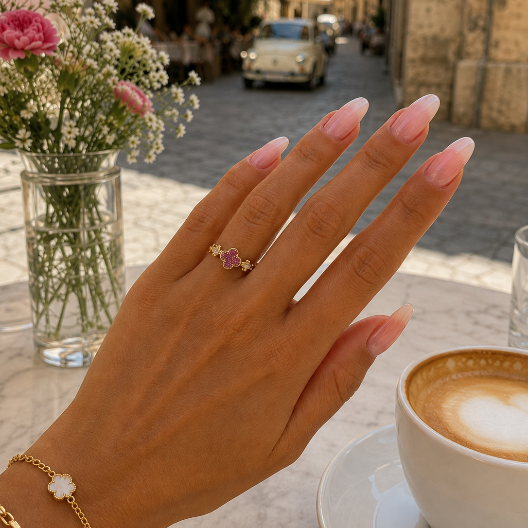 Pink Fortune Ring