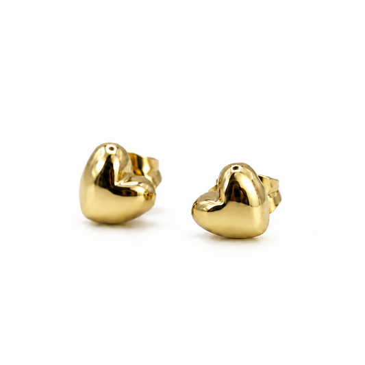 Heart of Gold Studs