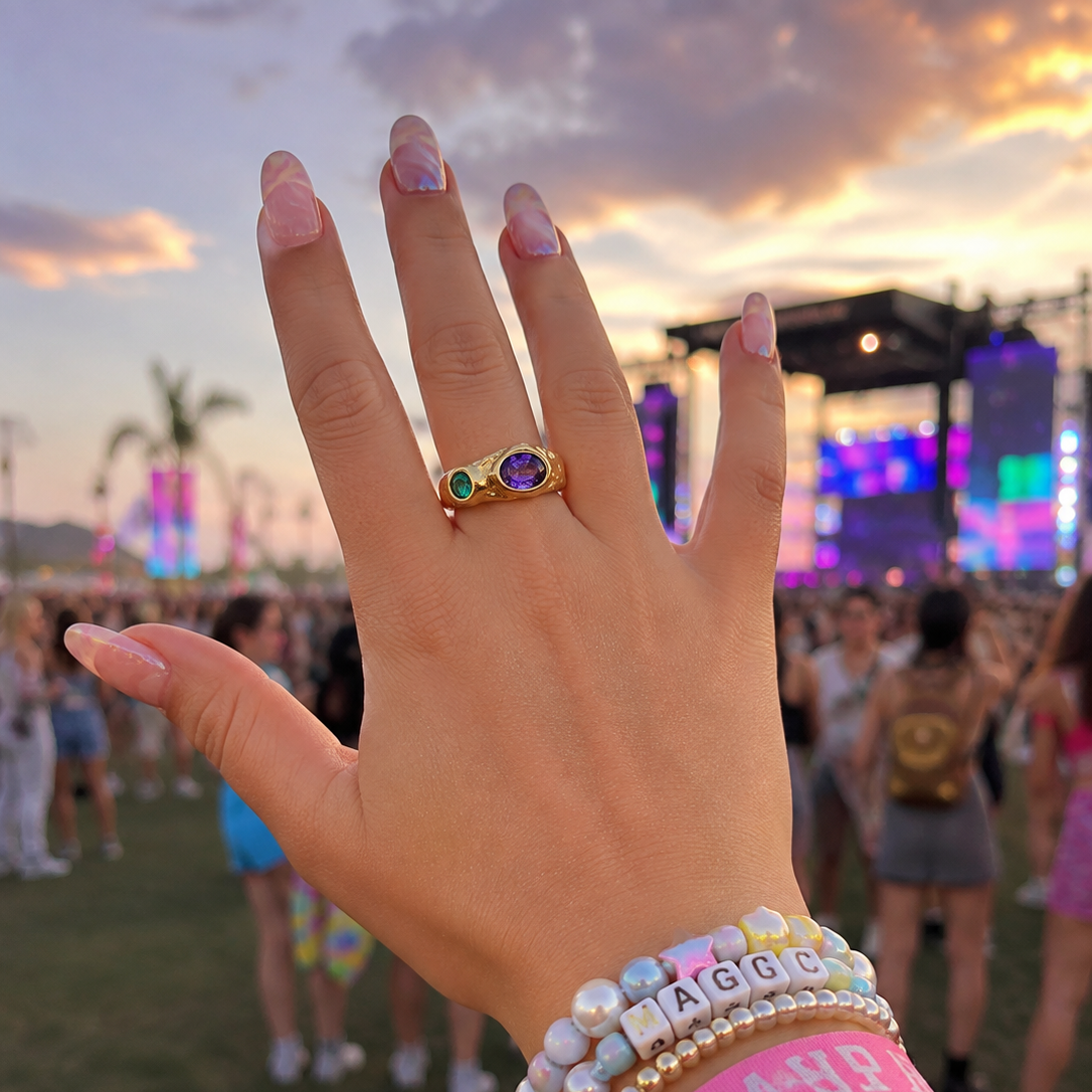 Alien Candy Ring in Gold