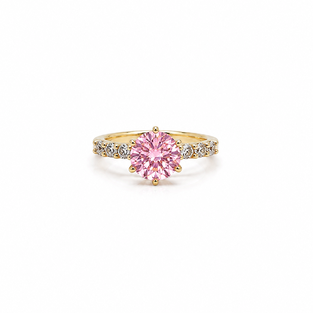 Pink Rosalie Ring - Size 8