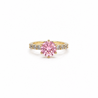 Pink Rosalie Ring - Size 8