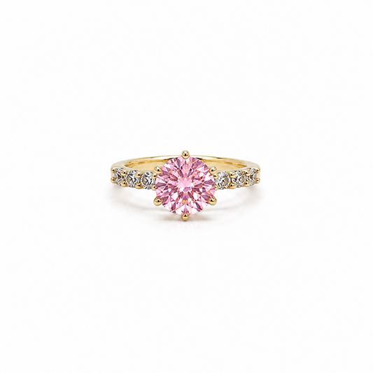 Pink Rosalie Ring - Size 8
