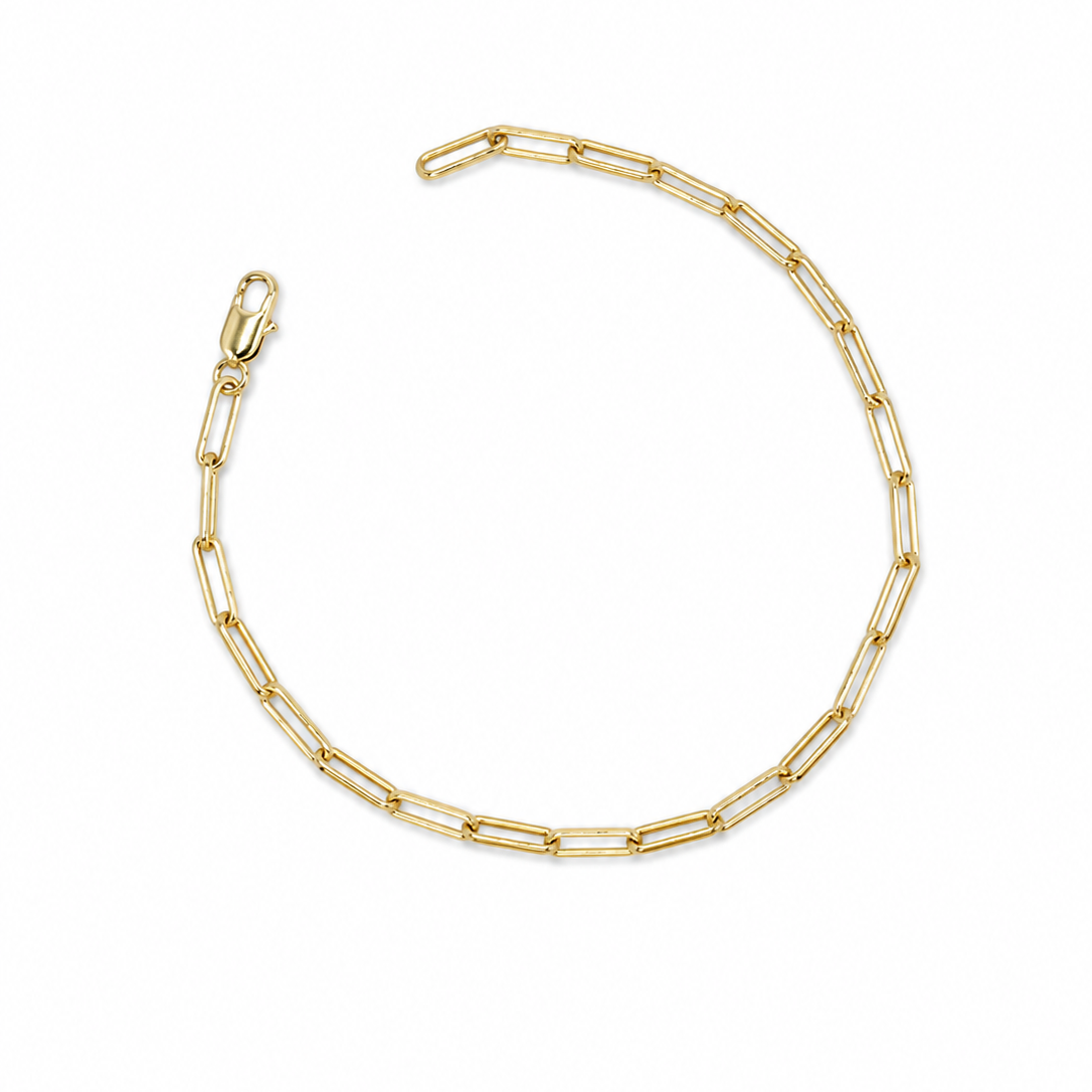 Lili Paperclip 14k Bracelet