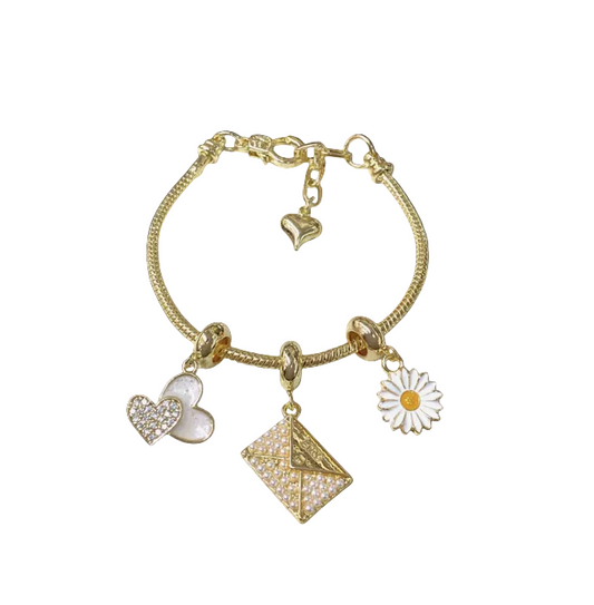 Love in Bloom Charm Bracelet