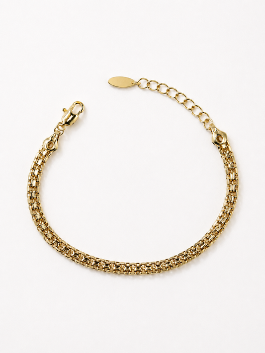 Size 7 Verona Woven Chain Bracelet