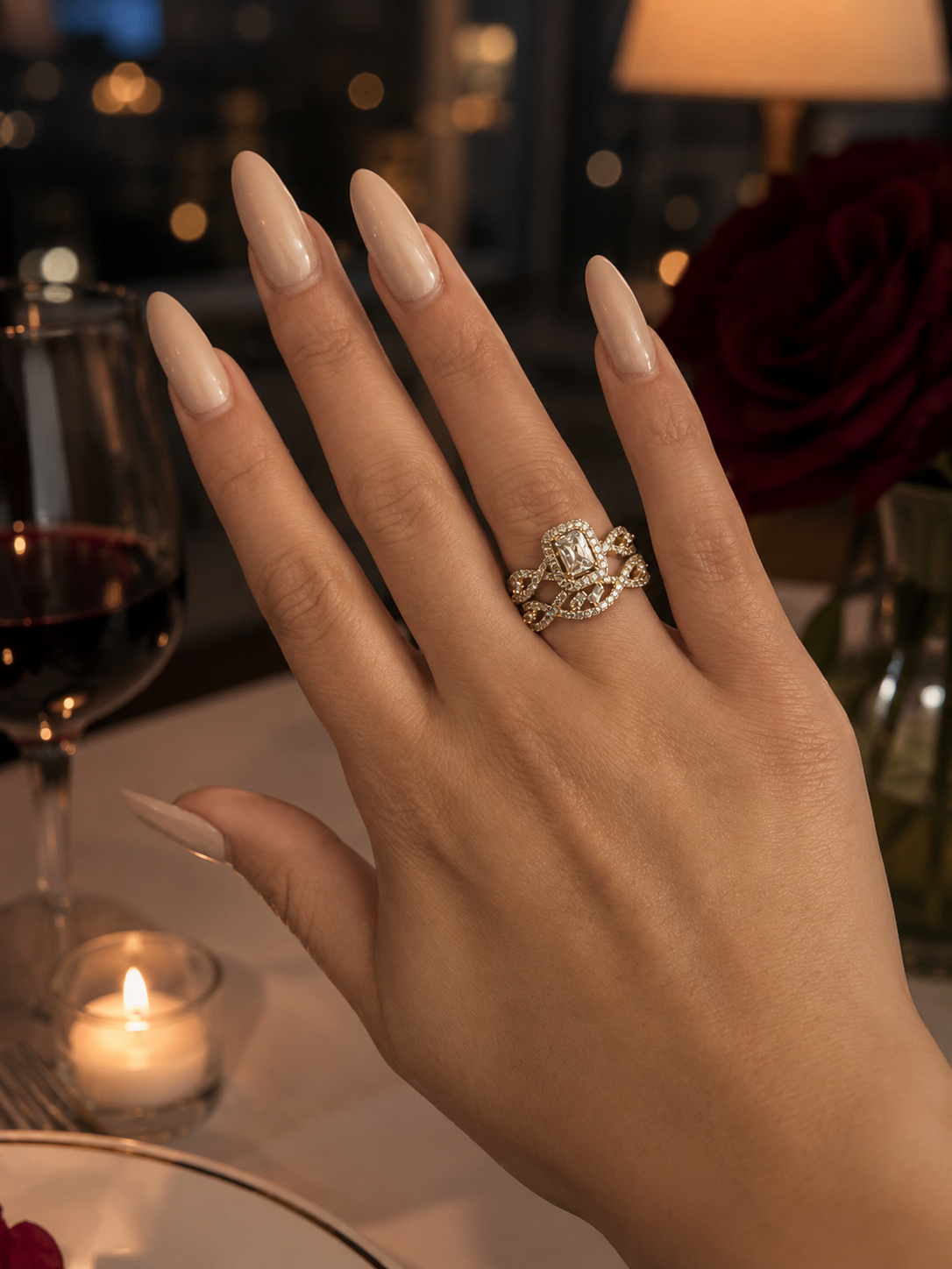 Evermore bridal/engagement ring set