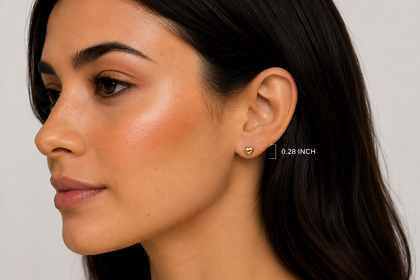 Heart of Gold Studs