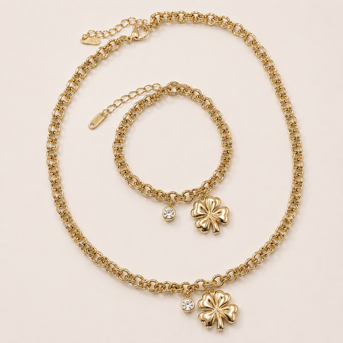 Lucky You Necklace & Bracelet Set