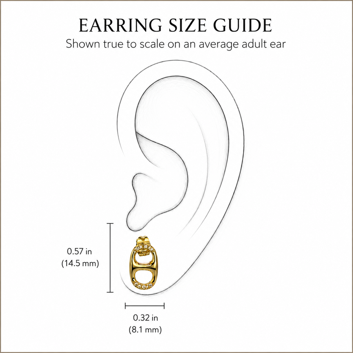 Golden Tab Earrings